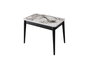 Hanah Home Dolunay - 1281 Mesa de comedor extensible mármol blanco
